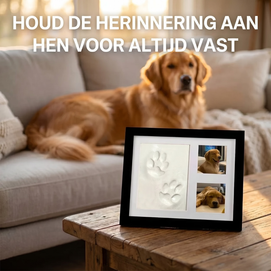 De Clay Paw Print Kit - Een herinnering voor altijd