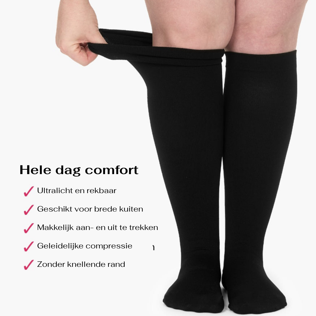 Elvori™ Brede Compressiekousen Voor Pijnverlichting