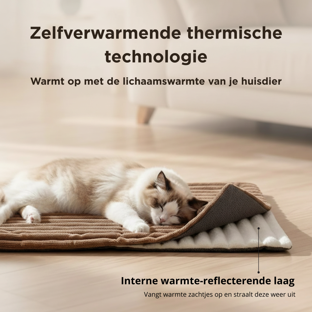 SnuggleHeat – Zelfverwarmende Mat voor Huisdieren