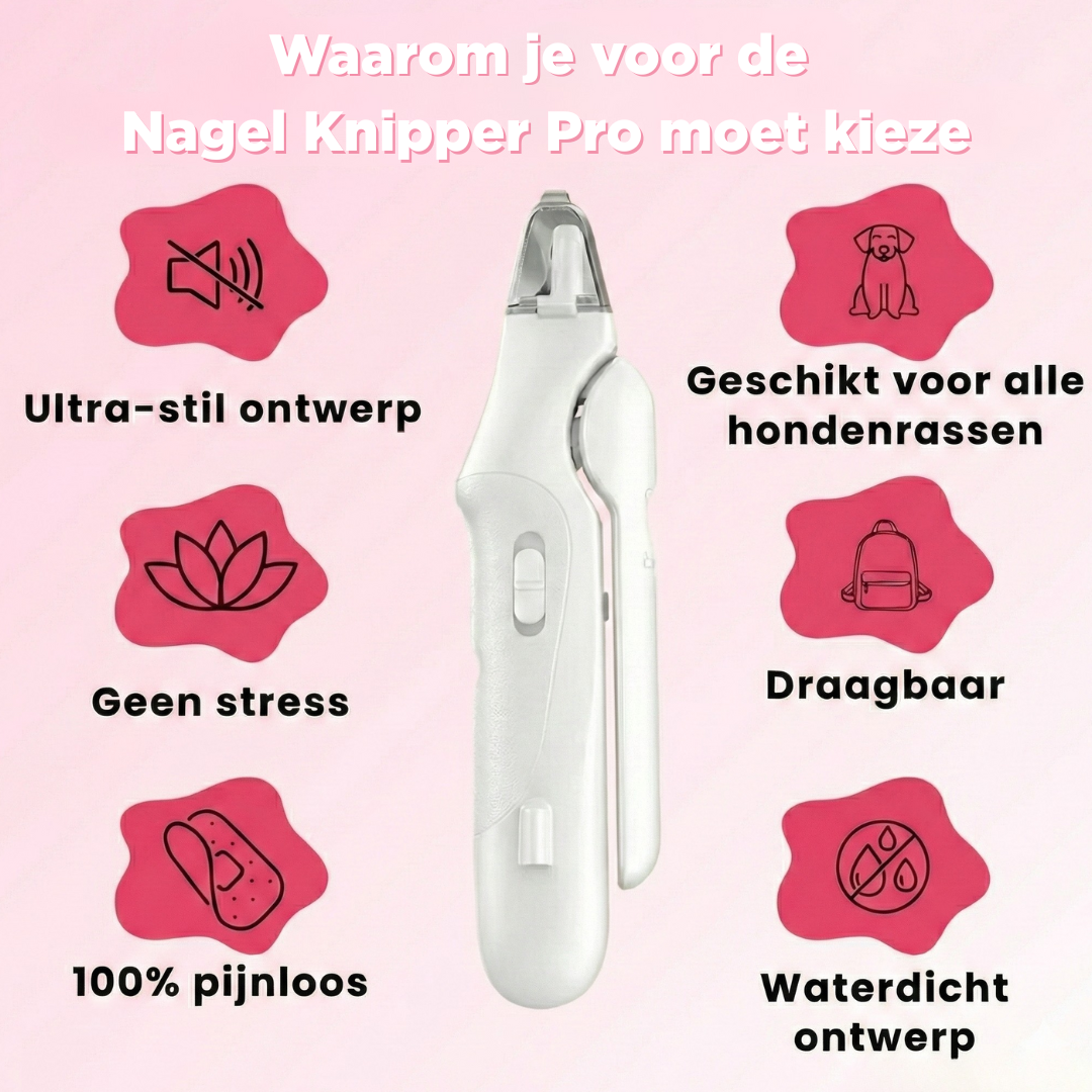 Nageltrimmer™ Pro – De 2-in-1 LED-nagelschaartje voor veilige pootverzorging zonder angst