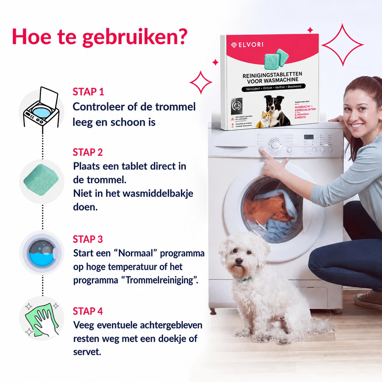 Pro Wasmachine Reiniger Tabletten