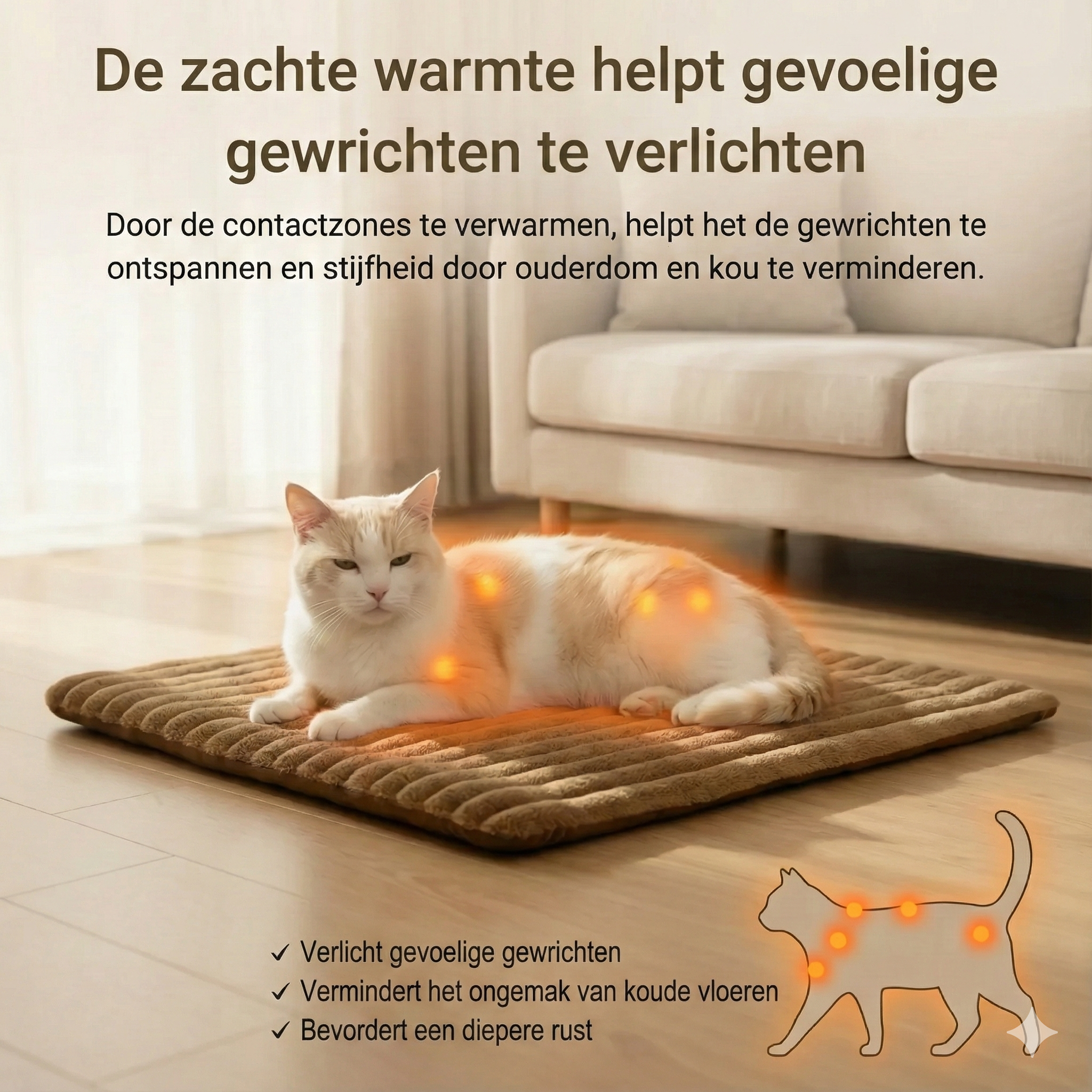 SnuggleHeat – Zelfverwarmende Mat voor Huisdieren
